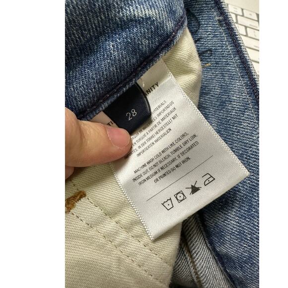 Citizens Of Humanity Emerson Slim Boyfriend Jean Size 28 Meadow Wash Distressed - Picture 10 of 10